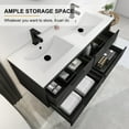 thumbnail image 4 of Eclife 48" Wall Mounted Bathroom Vanity Sink Combo Cabinet Set with Drop-In Sink, 4 of 9