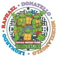 thumbnail image 2 of Girl's Teenage Mutant Ninja Turtles Colorful Heroes Circle  Graphic Tee White Small, 2 of 4