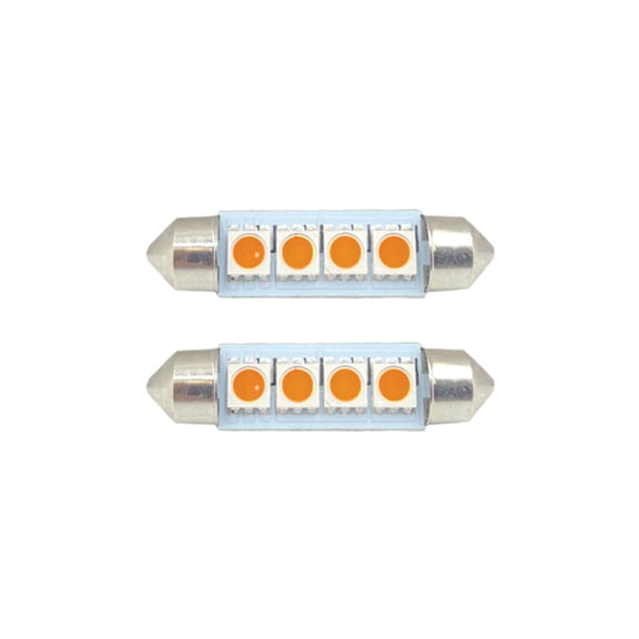 Superior Electric 211-4A-D2 Boat and RV LED Light Bulb - 4LED 12V 75 Lumens 1.2W Amber - 2/Pack