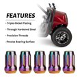 thumbnail image 3 of 10L0L Golf Cart Wheel Lug Nuts Fit EZGO & Club Car, 1/2"-20 Size, 16 Pack,Purple, 3 of 7