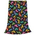 thumbnail image 2 of Balery Colorful Geometric Dog Manta de Felpa Suave y Acogedora – Cobija de Franela Aterciopelada para Cama, Lavable y Cálida para Sofá, Mascotas, Transpirable-80"x60", 2 of 7