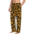 thumbnail image 6 of Sigee fall leaf print Men's Pajama Pants Lounge Sleep Bottoms with Elastic Waistband and Pockets-XX-Large, 6 of 6
