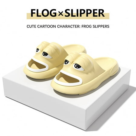 

[Source Manufacturer] Cross-border Frog Slippers Summer Special Net Celebrity Foreign Trade EVA Slippers for Boys and Girls