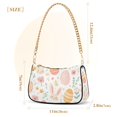 thumbnail image 3 of FORMRS Womens Shoulder Bag with Chain Strap Clutch Purse Cute Tote Handbag, Pink Easter Eggs, 3 of 7