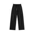 thumbnail image 2 of Kcolen Casual Pants for Men Big And Tall Men's Fashionable Casual Pants with Elastic Waist Loose Fit Straight Leg Ice Silk for Jogging Sports and Everyday Wear, 2 of 9