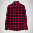 thumbnail image 4 of JUUYY Flannel Shirt for Men Casual Button Down Work Soft All Cotton Lightweight Flannel Mens Plaid Shirts Long Sleeve Red M, 4 of 5