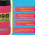 thumbnail image 4 of BOB THE COOLER CO - 12oz "Bob's Chillin" Double Wall Vacuum Insulated Slim Can Cooler, Stainless Steel Can Cooler for Camping Beverages, Drink, Beer, Beach & More, 4 of 9
