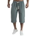thumbnail image 1 of Pantalones cortos de algodón de color liso para hombre, estilo casual, deportivo/playa - L/XL/XXL/XXXL/XXXXL, 1 of 7