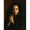 thumbnail image 2 of Etienne Adolphe Piot 14x18 Gold Ornate Wood Frame and Double Matted Museum Art Print Titled - Woman in a Coat (1871), 2 of 4