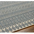thumbnail image 6 of BoutiqueRugs Geoff Moroccan Geometric Zig Zag Area Rug - Southwestern Trellis Carpet for Living Room, Patio, Terrace - Outdoor Safe - Blue, Navy, Gray - 8'10" x 12' (9x12), 6 of 8
