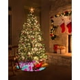 thumbnail image 5 of Pink Teal Abstract Christmas Tree Skirt 36 Inches Large Christmas Skirt Tree, Ethnic Modern Geometric Aesthetics Tree Skirt Christmas Decorations for Fireplace Party Holidays Indoor Outdoor, 5 of 7
