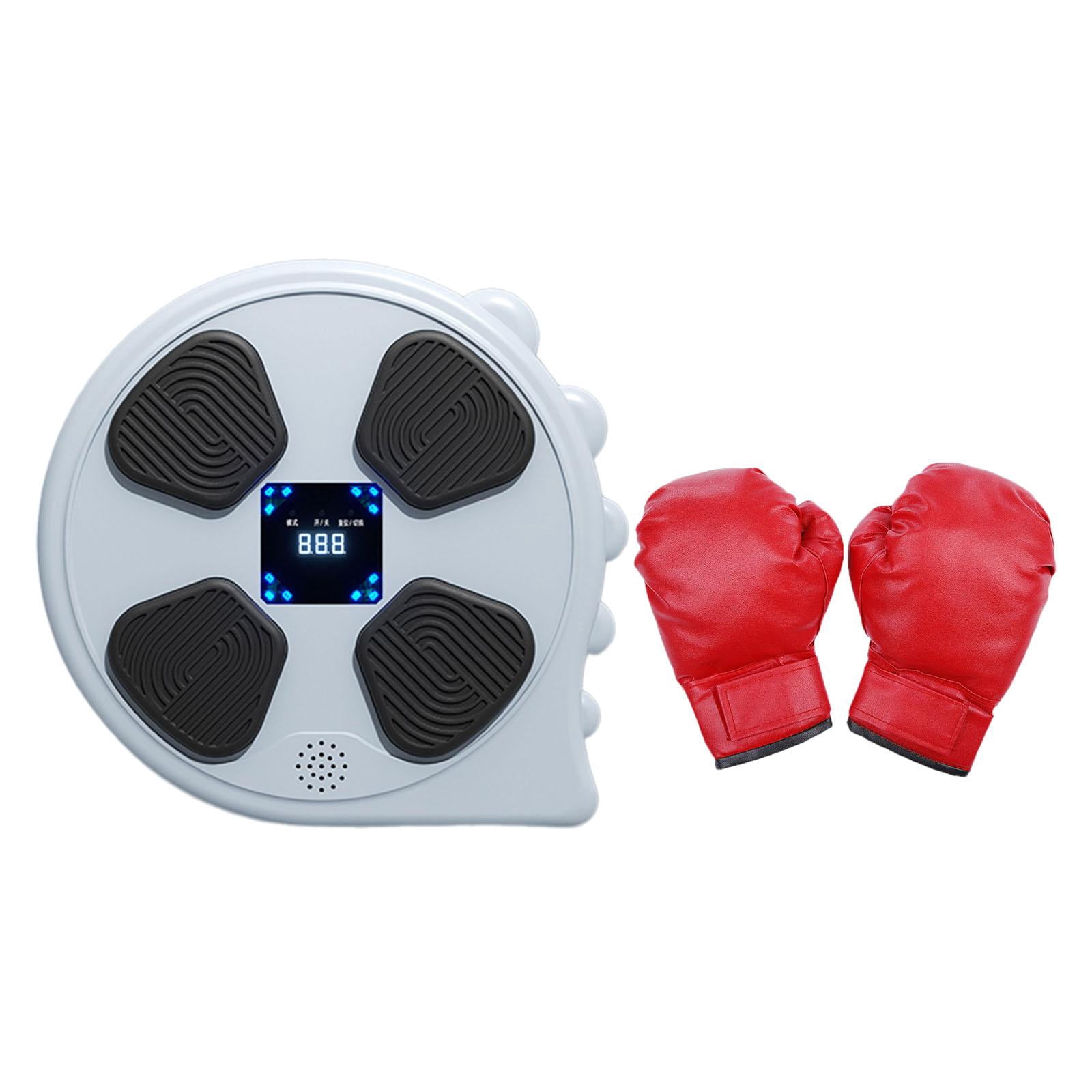 Baoblaze Boxing Machine Boxing Equipment Relaxing Electronic Music Boxing Wall Target gray with glove