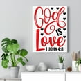 thumbnail image 5 of Scripture Walls 1 John 4:8 God Is Love Bible Verse Canvas Christian Wall Art Ready to Hang Unframed, 5 of 12