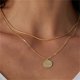 thumbnail image 2 of Collar para mujer Collar serpiente en espiga chapado en oro Collar de moda para mujer, 2 of 8