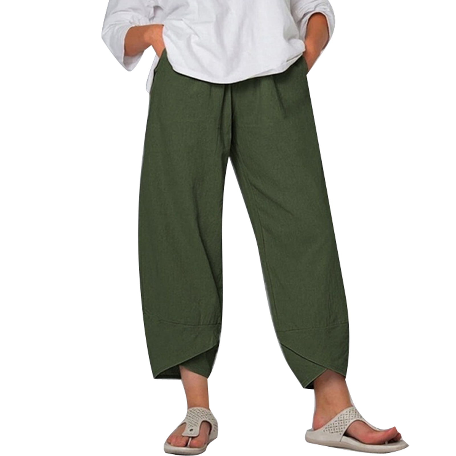 Womens casual summer trousers uk Clearance