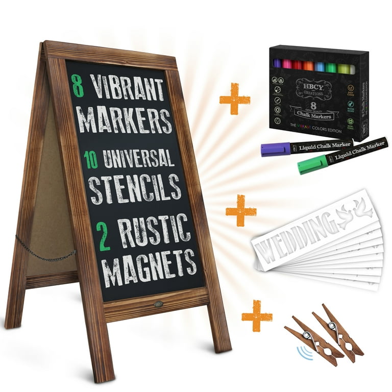 Magnetic Chalkboard Craft Kit blackboard, Markers, Season, Letter Stencils  DIY Crafts for Adults, Teens, Kids, Craft Ideas, Craft Supplies 