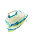 thumbnail image 4 of CHUANK Sac Fourre-Tout en Paille Rayé Lexi pour Femmes Adultes Aqua, 4 of 5