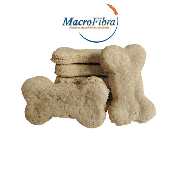 Galletas para Perros Avena Amaranto Macrofibra Integral Alto en Fibra sin Azucar sin Gluten sin Lactosa Macrobiotico E Integral 3 Paq c/10 Pzas