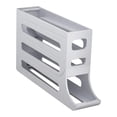 thumbnail image 3 of Porta huevos para refrigerador, 4 niveles, bandeja para huevos, gran capacidad, organizador, automático gris, 3 of 9