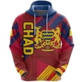 thumbnail image 5 of Sudadera con capucha con estampado de mapa de la bandera de Chad para hombre y mujer, ropa informal, sudadera deportiva para hombre y mujer, 5 of 5
