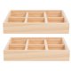 thumbnail image 3 of GOOHOCHY 2 bandejas rústicas de madera para joyería, aperitivos, bandejas pequeñas para servir, bandeja de madera multiusos para aperitivos, verduras, salsas, fiestas y uso diario., 3 of 8
