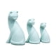 thumbnail image 1 of Figuras de gato lindas de casa de muñecas de resina 1/12 Colección en miniatura Decoración de habitación Accesorios Azul, 1 of 9