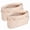 2beige, variant on Premium Nylon Purse Organizer Tote Handbag Insert Organizers Bag in Bag Zipper 13 Pockets 5 Sizes
