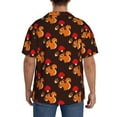 thumbnail image 5 of Xecao offers the Cute Squirrel for Men's Casual Short-sleeved Shirt, a button-up collared shirt with a pocket, perfect for beach vacations and yacht travel in the 3X-Large size., 5 of 7