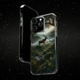 thumbnail image 6 of DistinctInk Hybrid (Acrylic / TPU) Clear Slim Fit Case for Apple iPhone 12 Pro (6.1" Screen) - "Majestic Mythical Deer: Enchanting Forest of Whimsical Wildlife", 6 of 8