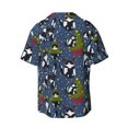 thumbnail image 5 of KLL Festive Cats and Trees Print Men's Shirt Short Sleeve Button Down Summer Cuba Beach Shirts- 4X-Large, 5 of 5