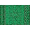 thumbnail image 5 of Casavani Hand Block Printed Green Cotton Living, Dining Room Area Carpets Square Outdoor Rug 10x10 feet, 5 of 5