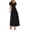 Black, variant on PRETTYGARDEN Summer Dresses for Women Eyelet Square Neck Puff Sleeve Smocked Wedding Guest Maxi Dress with Pockets