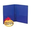 Poly Two-Pocket Folder w/Fasteners 11 x 8 1/2, Blue, 25/Box