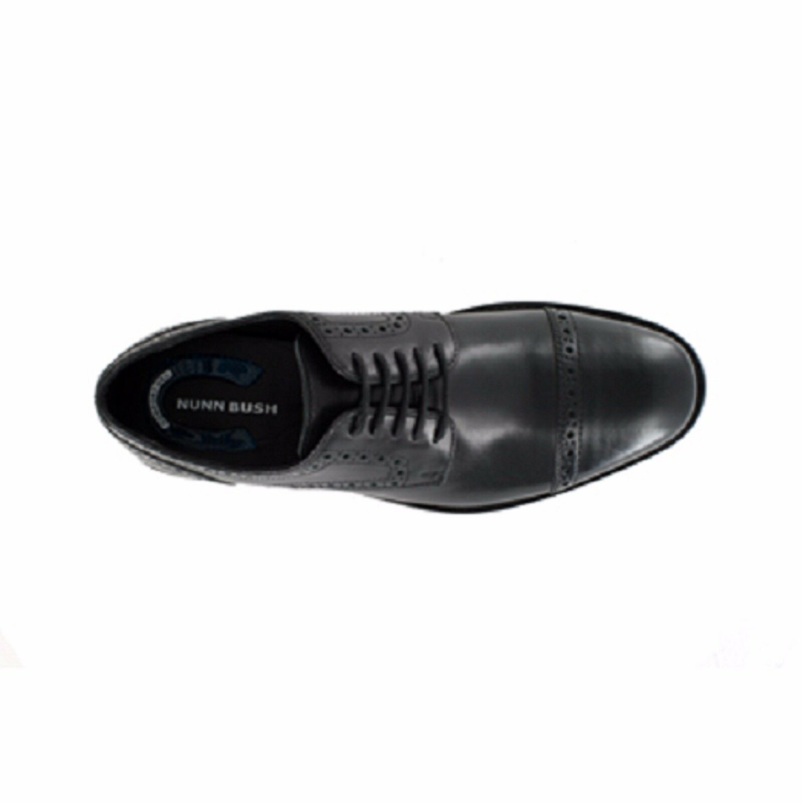 Nunn Bush Men Shoes Norcross Black Leather Lightweight Cap Toe Formal 84526-001 - image 5 of 7