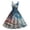 Blue, variant on HAJWOH Women Independence Day Dresses 50s 60s Vintage Sleeveless Star and Stripe Print Cocktail Swing Dress Retro Patchwork Midi Evening Dress Multicolor XXXL