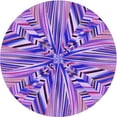 thumbnail image 1 of Ahgly Company Machine Washable Indoor Round Transitional Blue Violet Purple Area Rugs, 8' Round, 1 of 7