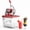 Red, variant on Commercial Ice Crusher Shaver with Four Blades, Electric Snow Cone Maker Machine, 300W Shaved Ice Machine with Safety Switch for Both Home and Commercial Use, 661LBS/H
