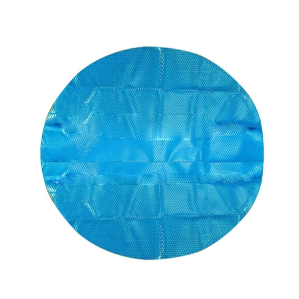 ZAXARRA Couverture de Piscine Ronde Protecteur de Piscine Bleue Couverture Solaire d'Été