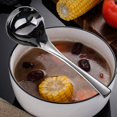 thumbnail image 5 of Cuchara de sopa de acero inoxidable, cuchara de colador, cuchara de sopa de mango largo más profundo Feliz Sencillez, 5 of 5