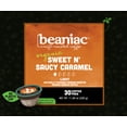 thumbnail image 3 of beaniac Sweet n' Saucy Caramel, Flavored Light Roast, Single Serve Compostable K Cup Coffee Pods, Organic Arabica Coffee with Natural Flavors, Keurig Brewer Compatible, 30 Count, 3 of 8