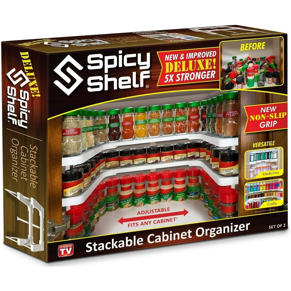 Spicy Shelf Deluxe Expandable Spice Rack and Stackable