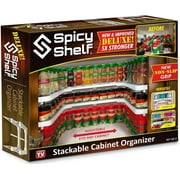 Spicy Shelf Deluxe - Expandable Spice Rack and Stackable Cabinet & Pantry Organizer (1 Set of 2 shelves)