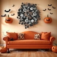 thumbnail image 5 of Corona de Halloween con forma de globo ocular, decoración europea y de terror para colgar en la puerta., 5 of 5