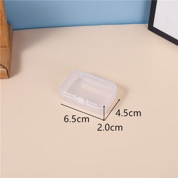 Caja de plástico transparente cuadrada Caja de almacenamiento de piezas rectangular cuadrada Caja de joyería Equipo de pesca Embalaje de flores de jabón Caja cuadrada