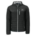 thumbnail image 2 of Men's-Cutter & Buck  Black Virginia Tech Hokies Rainier Eco PrimaLoft Hooded Full-Zip Jacket, 2 of 3