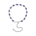 thumbnail image 1 of Cinturón de cadena Qarigey con conchos turquesas ajustable para mujer, 1 of 6