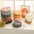 thumbnail image 3 of Almohada de tres hilos con forma de bola anudada, redonda, para sofá, silla, cojín para oficina, futón, sala pública, 3 of 6