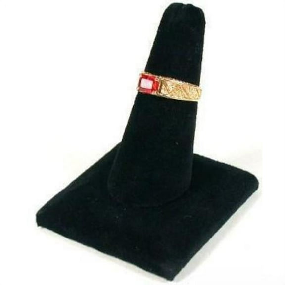 Black Velvet Ring Finger Display Holder Showcase Stand