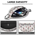 thumbnail image 4 of Fanny Pack White Christmas Santa Pattern Waist Pack Bag,Running Cross Bag,Waterproof Large Fanny Packs for Women Men for Travel Running Hiking Cycling, 4 of 6