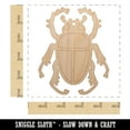 thumbnail image 2 of Scarab Beetle Wood Holiday Christmas Tree Ornament Unfinished DIY Pre-Drilled Craft, 2 of 7